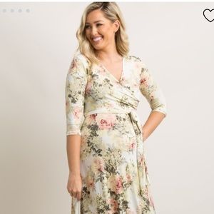 Floral maternity dress